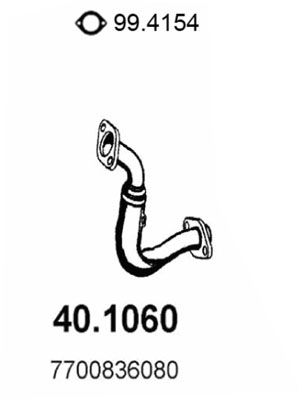 Obrázok Výfukové potrubie ASSO  401060