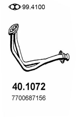 Obrázok Výfukové potrubie ASSO  401072