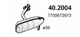 Obrázok Predný tlmič výfuku ASSO  402004