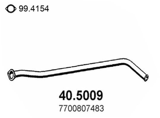 Obrázok Výfukové potrubie ASSO  405009