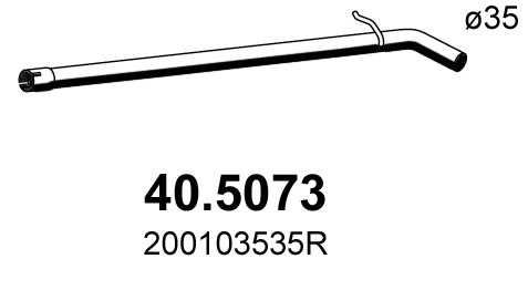 Obrázok Výfukové potrubie ASSO  405073