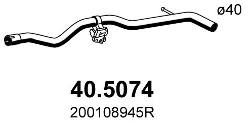 Obrázok Výfukové potrubie ASSO  405074
