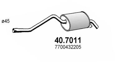 Obrázok Koncový tlmič výfuku ASSO  407011