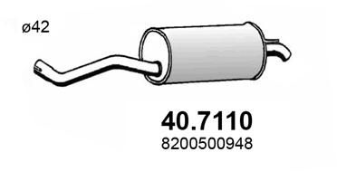Obrázok Koncový tlmič výfuku ASSO  407110