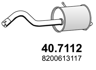 Obrázok Koncový tlmič výfuku ASSO  407112