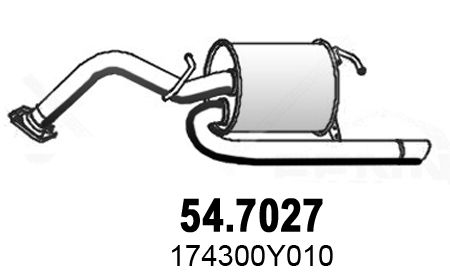 Obrázok Koncový tlmič výfuku ASSO  547027