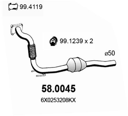 Obrázok Katalyzátor ASSO  580045