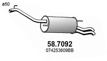 Obrázok Koncový tlmič výfuku ASSO  587092