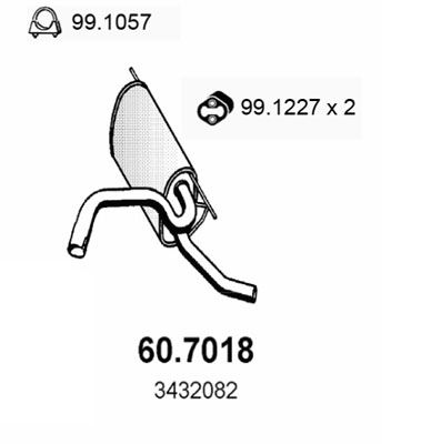Obrázok Koncový tlmič výfuku ASSO  607018