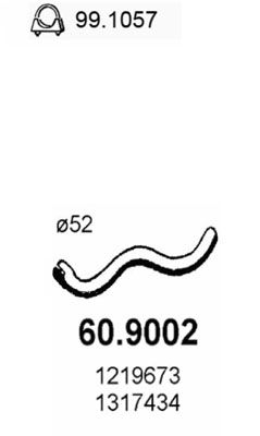 Obrázok Výfukové potrubie ASSO  609002
