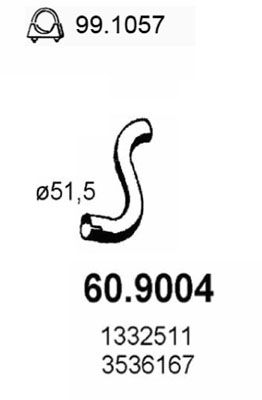 Obrázok Výfukové potrubie ASSO  609004
