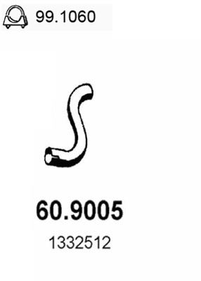 Obrázok Výfukové potrubie ASSO  609005