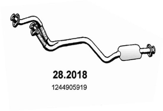 Obrázok Predný tlmič výfuku ASSO  282018