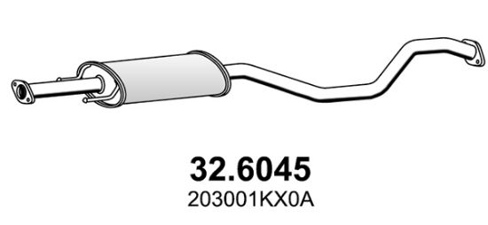 Obrázok Stredný tlmič výfuku ASSO  326045