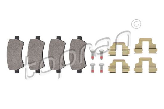 Obrázok Sada brzdových platničiek kotúčovej brzdy TOPRAN  304763