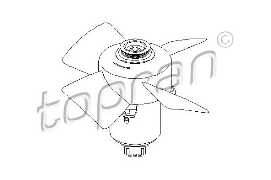 Obrázok Ventilátor chladenia motora TOPRAN  107708