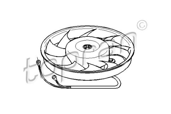 Obrázok Ventilátor chladenia motora TOPRAN  103774