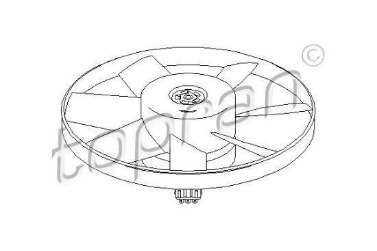 Obrázok Ventilátor chladenia motora TOPRAN  107716