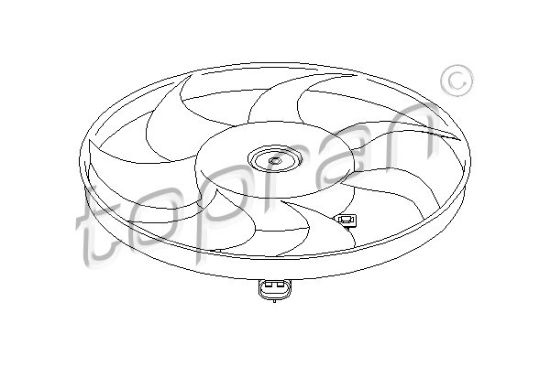 Obrázok Ventilátor chladenia motora TOPRAN  202364
