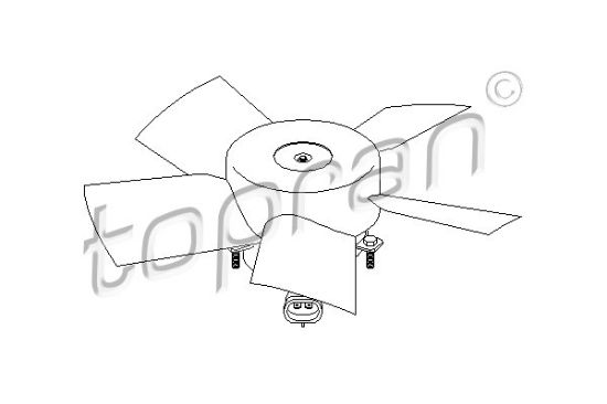 Obrázok Ventilátor chladenia motora TOPRAN  207321
