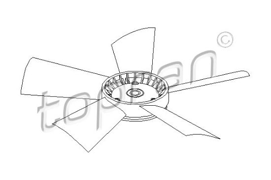 Obrázok Koleso ventilátora chladenia motora TOPRAN  401191