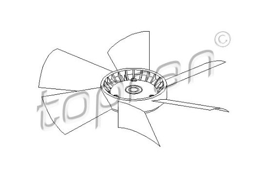 Obrázok Koleso ventilátora chladenia motora TOPRAN  401468