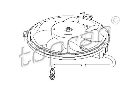 Obrázok Ventilátor chladenia motora TOPRAN  112105