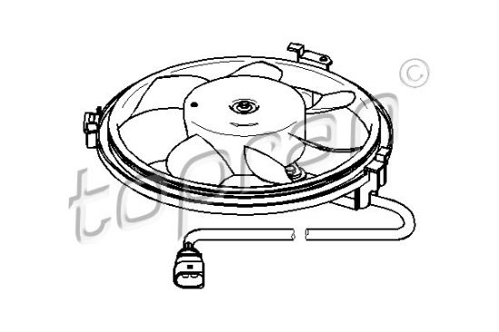 Obrázok Ventilátor chladenia motora TOPRAN  111439