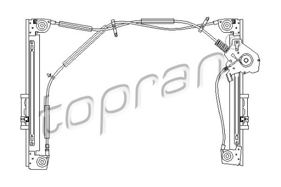 Obrázok Mechanizmus zdvíhania okna TOPRAN  501832