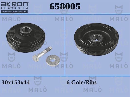 Obrázok Remenica kľukového hriadeľa AKRON-MALÒ  658005