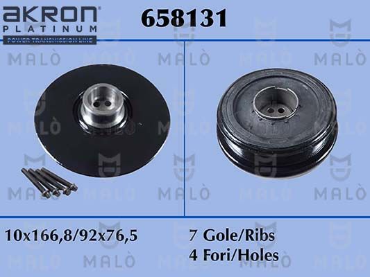 Obrázok Remenica kľukového hriadeľa AKRON-MALÒ  658131