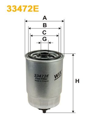 Obrázok Palivový filter WIX FILTERS  33472E