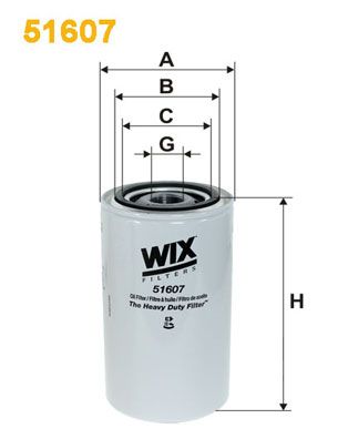 Obrázok Olejový filter WIX FILTERS  51607