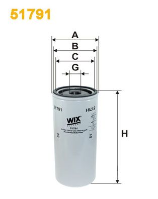 Obrázok Olejový filter WIX FILTERS  51791
