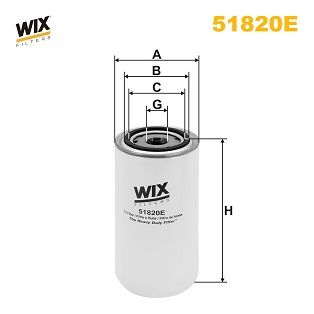 Obrázok Filter pracovnej hydrauliky WIX FILTERS  51820E