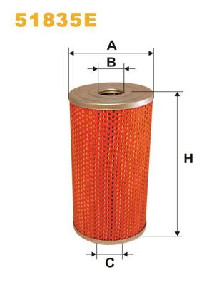 Obrázok Filter pracovnej hydrauliky WIX FILTERS  51835E