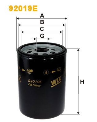 Obrázok Olejový filter WIX FILTERS  92019E
