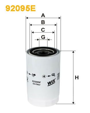 Obrázok Olejový filter WIX FILTERS  92095E