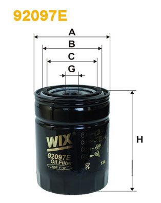 Obrázok Filter pracovnej hydrauliky WIX FILTERS  92097E