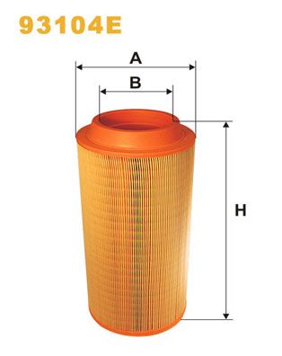 Obrázok Vzduchový filter WIX FILTERS  93104E