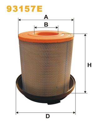 Obrázok Vzduchový filter WIX FILTERS  93157E