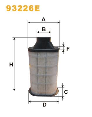 Obrázok Vzduchový filter WIX FILTERS  93226E