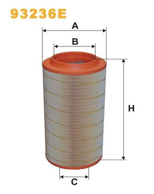 Obrázok Vzduchový filter WIX FILTERS  93236E