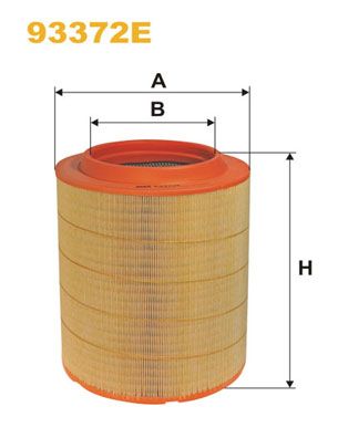 Obrázok Vzduchový filter WIX FILTERS  93372E
