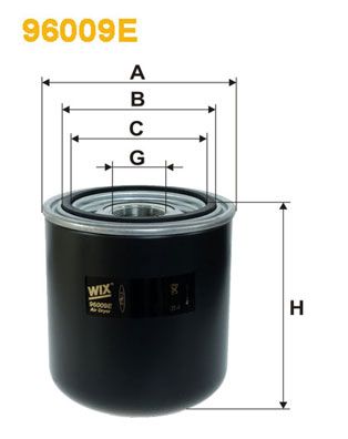 Obrázok Vysúżacie puzdro vzduchu pre pneumatický systém WIX FILTERS  96009E