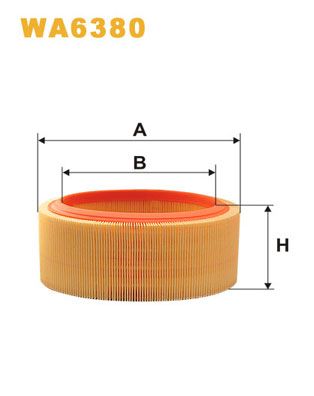 Obrázok Vzduchový filter WIX FILTERS  WA6380