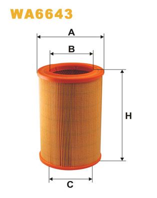 Obrázok Vzduchový filter WIX FILTERS  WA6643
