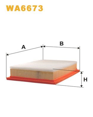 Obrázok Vzduchový filter WIX FILTERS  WA6673