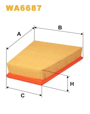Obrázok Vzduchový filter WIX FILTERS  WA6687
