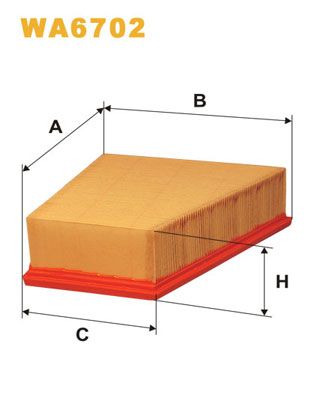 Obrázok Vzduchový filter WIX FILTERS  WA6702
